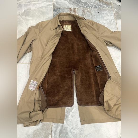 London Fog Brown Fleece Lining - Picture 8 of 14